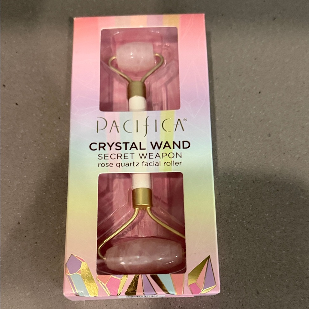 Pacifica Pink Crystal Wand Facial Roller